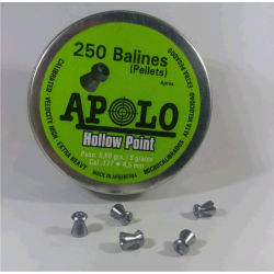 Balines Apolo 4.5 mm Hollow Point 250 un